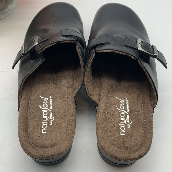 Natural Soul Black Mule Clog Sz 9. CM3511B - Picture 4 of 8